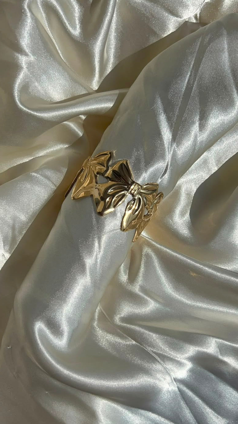 Bow cuff bracelet