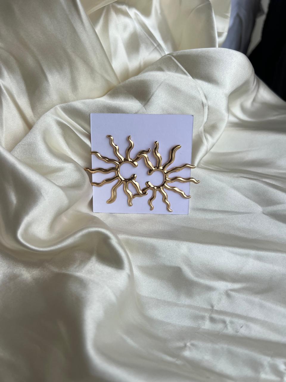 Wavy Sun Earrings
