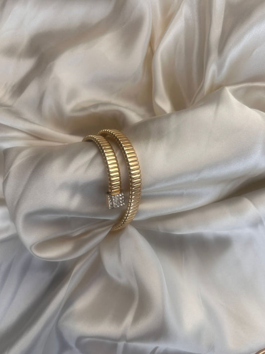 Crystal Snake Wrap Bracelet – Anti-Tarnish