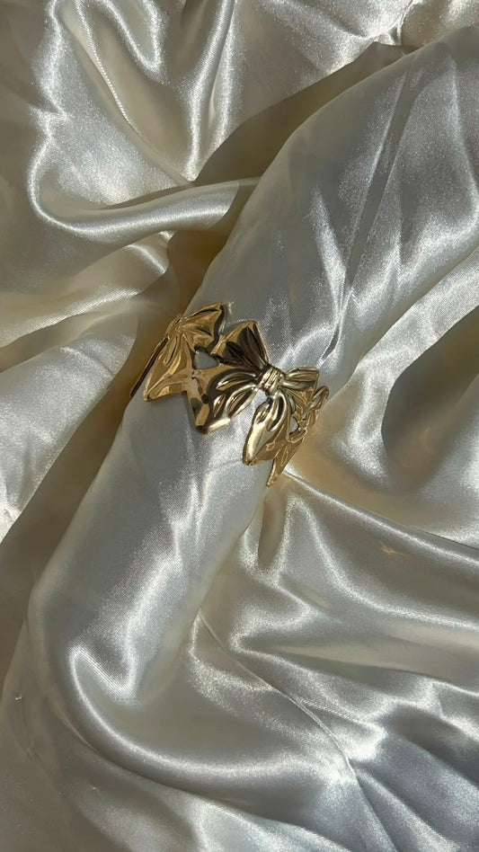 Bow cuff bracelet