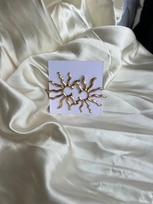 Wavy Sun Earrings
